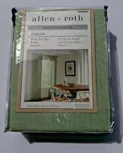 NUOVE tende filtranti luce Allen + ROTH "HARLOW" verde mare # 4140912 Lowe's - Foto 1 di 10