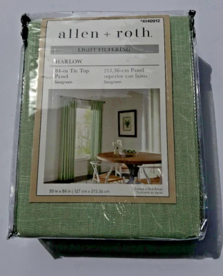 NUEVO ALLEN + ROTH Cortinas Filtradoras de Luz "HARLOW" Verde Mar # 4140912 Lowe's Foto 1 de 4
