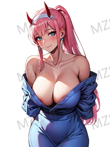 ZERO TWO PINK waterproofing glossy sticker decal  D20 - Picture 1 of 6