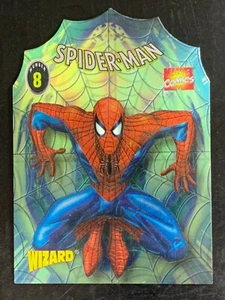 1996 Fleer Skybox Marvel Comics Wizard Spider-Man Chromium Die-Cut Promo Card - Picture 1 of 6