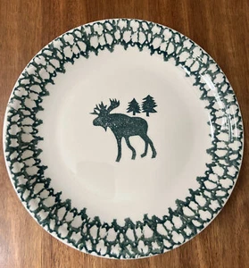 Folk Craft Moose Country 12” Serving Plate Platter Tienshan Green - Picture 1 of 2