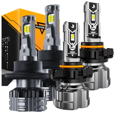 AUXBEAM For GMC Yukon 2007-2014 LED Headlights Kit High Low Beam Fog Light Bulbs - Image 1 of 4