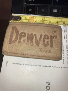 Etiqueta de etiqueta de ropa vintage - Denver Jeans - Imagen 1 de 2