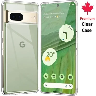 Clear Hard Shockproof Case For Google Pixel 6 / 6a / 7 / 7a / 8 / 8a / 9 Pro XL - Image 1 of 4