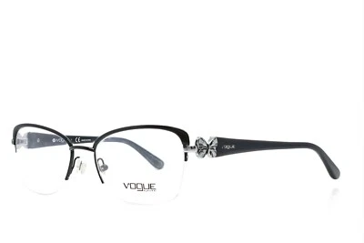 VOGUE EYEGLASSES Black Half Rim frame Authentic 53-18-135  3966 352 - Image 1 of 4