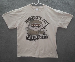 Vintage Gildan Shirt Adult Large White Southpark Cartman Grunge Skater 90s Y2K - Picture 1 of 9