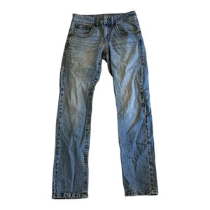 Wrangler Rock 47 Jeans Men's 29x32 Blue Slim Straight Denim Western Cowboy Rodeo - Picture 1 of 12