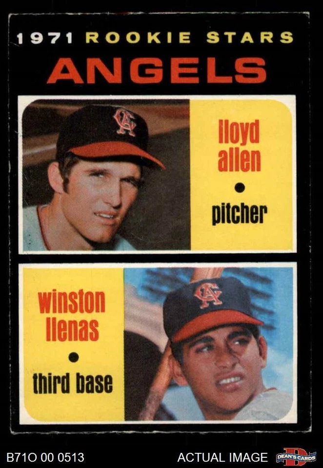 1971 O-Pee-Chee #152 Lloyd Allen / Winston Llenas Angels RCs RC 5 - EX - Image 1 of 1