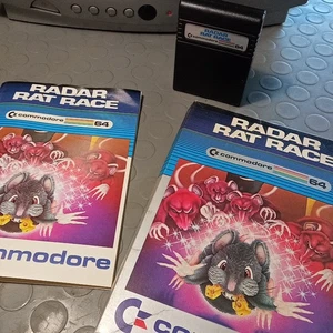 Radar Rat Race Complete Commodore 64 C64 1982 Video Game Cassette Retrogaming - Picture 1 of 8
