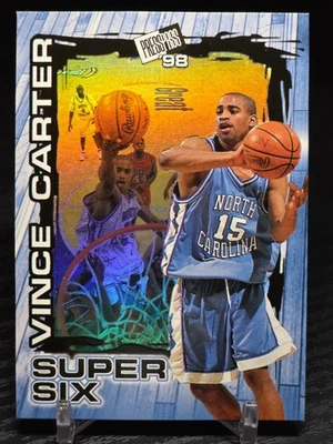 Vince Carter 1998 Press Pass Super Six #S4 Rookie RC Foto 1 de 2