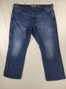 Wrangler Retro Jeans Mens 46x31* Blue Relaxed Boot Whiskered Cowboy Rancher - Picture 1 of 9