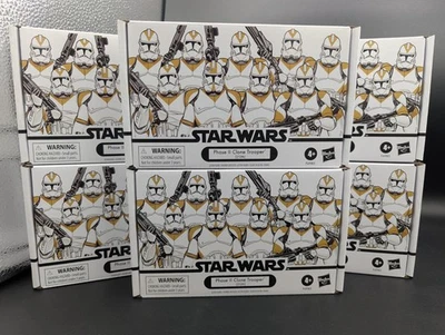 1x Star Wars Vintage Collection Phase II Clone Trooper 212th 4pc Figures NEW - Image 1 of 2