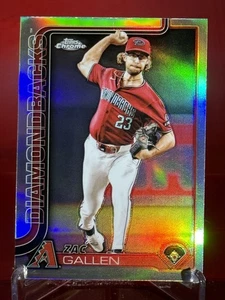 2025 Topps Chrome Zac Gallen #4 Refractor Arizona Diamondbacks - Picture 1 of 2