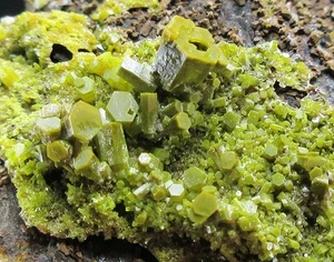 63g green Pyromorphite crystal,Daoping,Guangxi,China - Picture 1 of 8