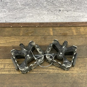 OCC Chopper Tribal Bike Pedals Pair Black Stingray HTF Vintage VP-717 9/16 - Picture 1 of 19
