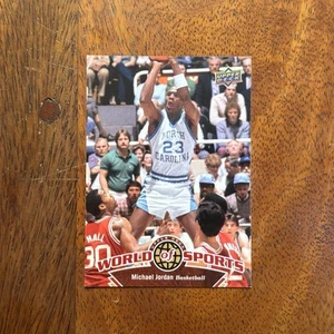 Michael Jordan 2010 Upper Deck World of Sports #23 - Tacones alquitranados UNC - Imagen 1 de 2