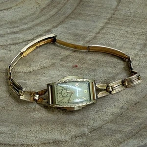 Vintage Bulova Damenuhr 10K Walzvergoldet & 12K Gold Filled ungeprüft - Bild 1 von 12