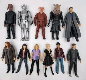 Doctor Who Figure Lot Of 12 Ninth Tenth Martha Astrid Rose Cyberman Read - Picture 1 of 19