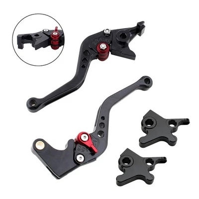 Neuf Court Leviers Frein Embrayage pour Piaggio MP3 300 16-18 MP3 350 18-19 BLK - Photo 1/4