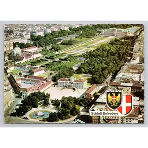 Postal vintage de Viena Austria Schloss Belvedere vista aérea - Imagen 1 de 2