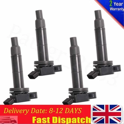 4PCS Ignition Coils For Toyota Camry RAV4 Tarago Avensis 1AZ-FE 2AZ-FE 2.0L 2.4L - Image 1 of 4