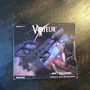Voyeur Phillips CD-I Interactive Video Game Slipcase Mystery w/ Manual - Picture 1 of 5