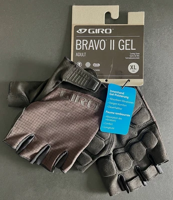 Guantes de ciclismo de gel Giro Bravo II - negros X-grandes para hombre Foto 1 de 3