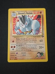 Giovanni's Machoke 42/132 Gym Challenge Regular WOTC Vintage 2000 Pokemon TCG LP - Bild 1 von 2
