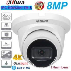 Dahua 4K 8MP Starlight Built-in MIC PoE SMD+ WizSense IP Camera IPC-HDW2841TM-S - Picture 1 of 20