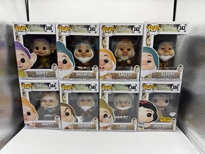 Funko Pop Disney Snow White & The Seven Dwarfs 80 Years Set of 8 Figures *New - Picture 1 of 14