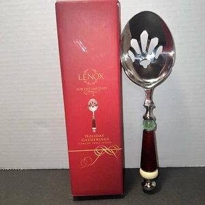 Lenox American By Design Holiday Gatherings Pierced Table Spoon new in box - Picture 1 of 8