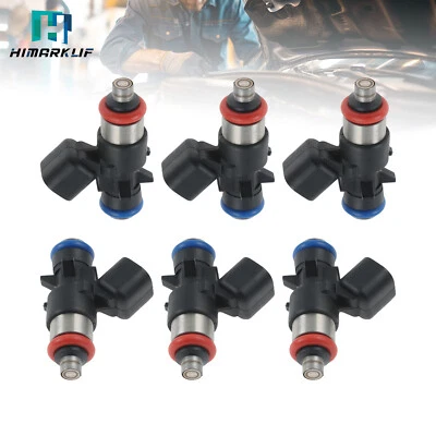 Set of 6 Fuel Injectors Fit for 2018 2019 2020 2021 Jeep Grand Cherokee - Image 1 of 4