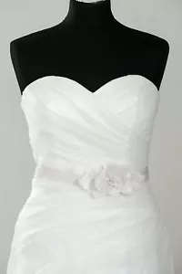 Très Chic Brautkleid 'JK1611 ILCAF' Organza A-Linie creme ivory - Gr. 36/38 - Bild 1 von 4
