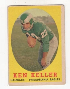 1958 TOPPS FOOTBALL KEN KELLER PHILADELPHIA EAGLES #108 - Picture 1 of 2