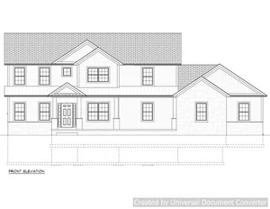Full Set of two story 4 bedroom house plans 3,068 sq ft  - Picture 1 of 8