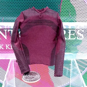 Hot Toys MMS483 Gamora GOTG Avengers 1/6 action Figure's Burgundy T Shirt Only  - Picture 1 of 5