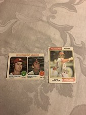 1973 Topps '72 Strikeout Lders Steve Carlton Nolan Ryan #67, 74T #95 Carlton