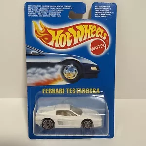 Hot Wheels Ferrari Testarossa White - International Only 1989 Blue Card - Bild 1 von 6