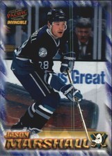 1997-98 (DUCKS) Pacific Invincible NHL Regime #5 Jason Marshall