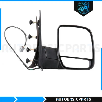 Espejo retrovisor de superficie negro plegable manual derecho lado derecho Ford E-150 E-250 2003-2013 Foto 1 de 4