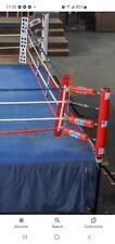 Vintage Boxing Blue Horizon Red Corner Pad With Straps