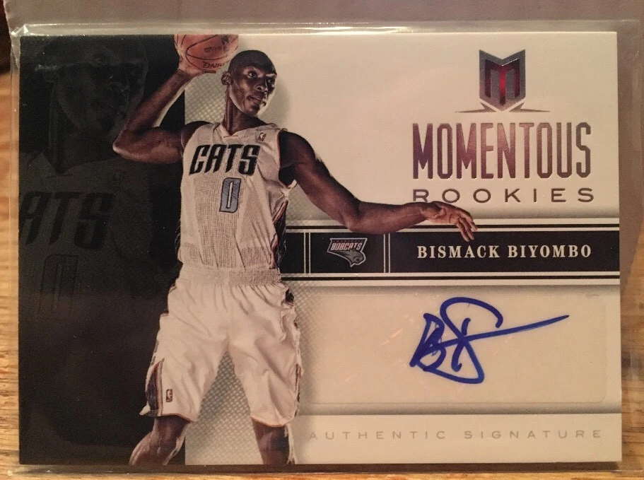 Bismack Biyombo 2012-13 Panini Momentum Monumentous RC Autograph Auto - Bobcats - Image 1 of 2
