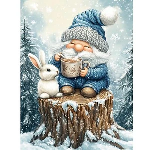 Christmas Diamond Painting for Adults, Gnome Diamond Art Kits for Beginner, Full - Picture 1 of 9