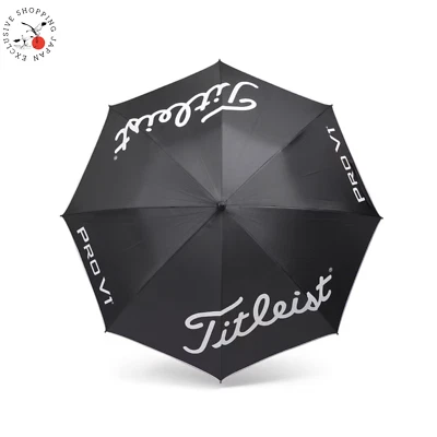 Titleist Golf Tour Lightweight UV Umbrella Pro V1 2024 Model 66in Silver Black  - Image 1 of 4