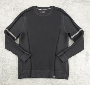 Under Armour IntelliKnit Phantom Running Sweater Men XXL 2XL Black Gorpcore Logo - Picture 1 of 13