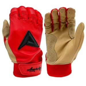 Anarchy Grindstone Short Cuff Batting Glove - Red/Tan/Black - Picture 1 of 7