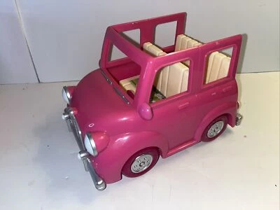 Lil Woodzeez Pink Happy Campers Car EUC Calico Critters - Image 1 of 4