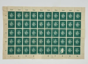 German Reich Stamps Sheet 1944 Duke Albrecht of Brandenburg One Stamp Damaged - Picture 1 of 7