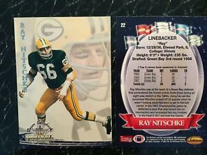RAY NITSCHKE 1994 Ted Williams Football Cards GREEN BAY PACKERS Card #22