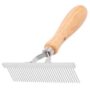 Groom Professional Wooden Perth Pin Undercoat Rake for Dogs - Deshedding Rake - Picture 1 of 3